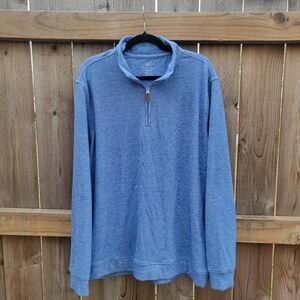 Men's Blue Half-Zip Sweater